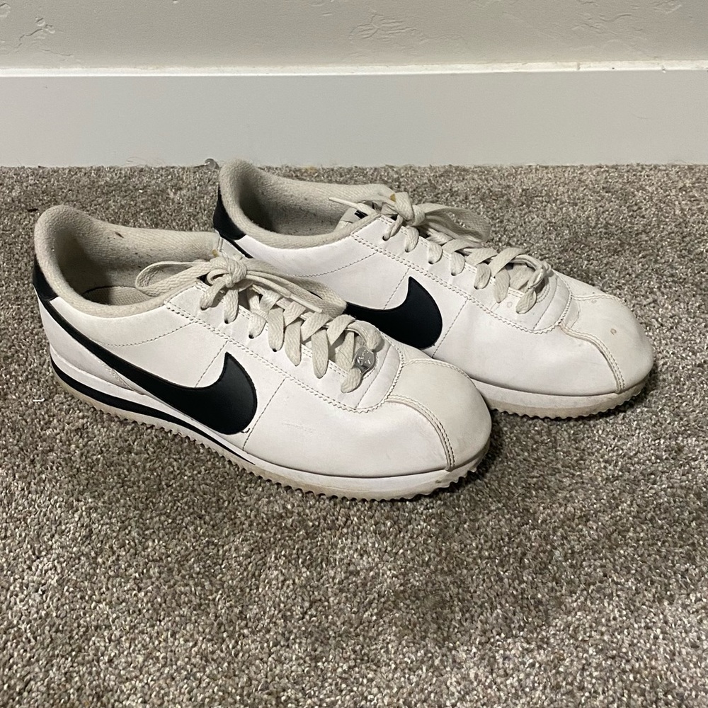 Black and white Nike Cortez
